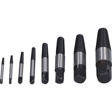 Set mit 8 HSS-Schraubenausdrehern, Universalwerkzeug zum Entfernen von Schrauben und Wasserrohren (1/5)