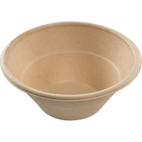 Saladier rond crème en canne à sucre 500 ml - 600 unités - Betik