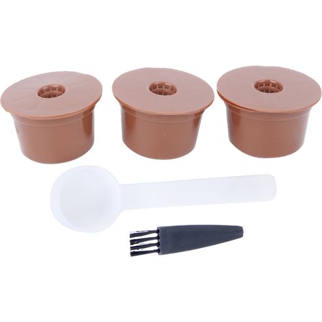 Kit d'accessoires pour Caffitaly : filtre à café réutilisable et rechargeable, goupillon, tasse et cuillère (1/5)