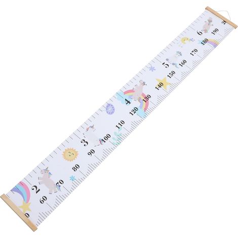Toise en bois Sewroro avec motif d'animaux de dessin animé (1/5)