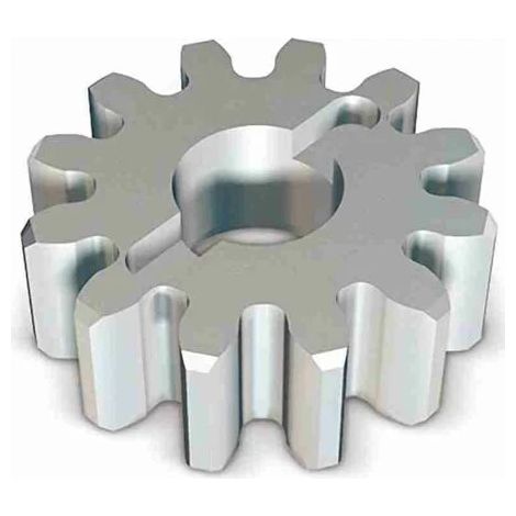 Nice – Pignon 12 dents module 6 – Compatible avec ROA81 (crémaillère M6) – Pour moteur coulissant RUN – Pièce détachée motorisation portail (1/3)
