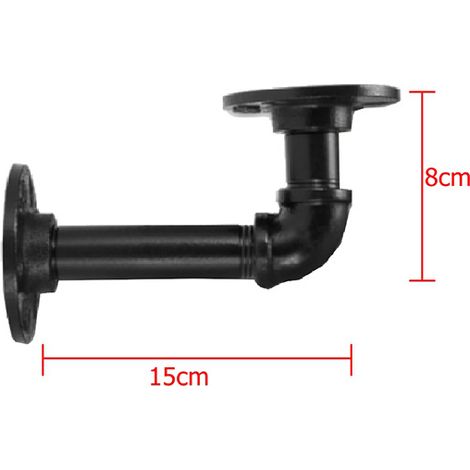 Rohrförmige Regalträger, 1 Stück. Industrielle Rohrträger. – AquaForge