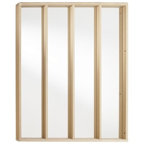 Kit verrière d'atelier MDF personnalisable + 4 vitres