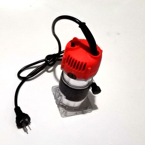 Kompakte elektrische Oberfräse für die Holzbearbeitung, Graviermaschine zum Nutenfräsen, Aluminiumgehäuse, EU-Stecker, 650 (1/5)
