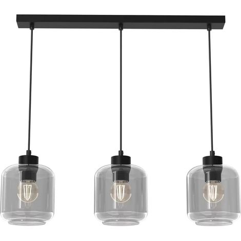 [NEUWERTIG] B-Ware Eko Light Hängeleuchte Sombra Hängelampe Deckenlampe Rauch Dreiflammig Länglich