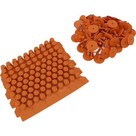 Lot de 100 étiquettes auriculaires multifonctionnelles vierges en TPU pour animaux (porcs, agneaux, bovins) - Fournitures pour élevage (1/5)