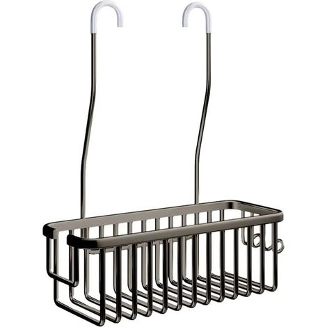 Étagère de douche sans perçage - Panier de douche suspendu, porte-shampoing, étagère de douche, organisateur pour salle de bain, gris acier (1/5)