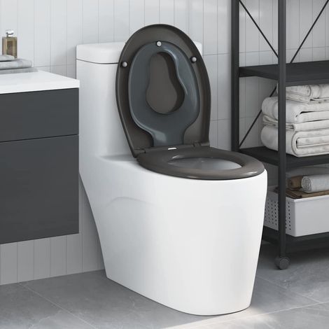 Toilettensitz Anthrazit 47 x 37 x 4 cm Duroplast (1/5)
