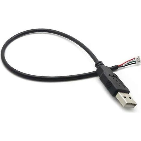 Hochwertiges Datenkabel mit Kupferkern, PH20-Buchse auf USB 20-Stecker auf 4-polig, hohe Übertragungsrate, 30 cm/12 Zoll, PVC + Messing (1/4)