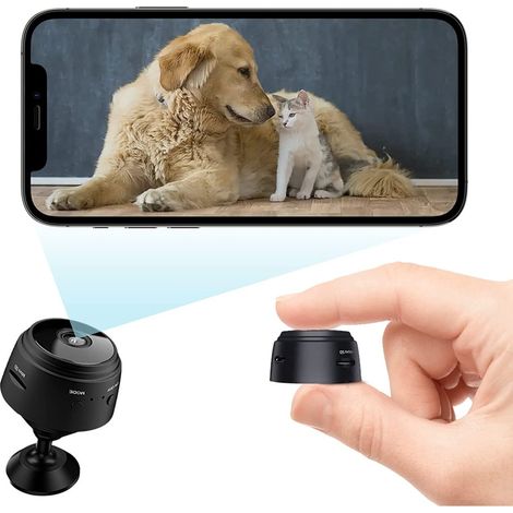 Camera Wifi - 1080P - Objectif 150° - Enregistrement Boucle Micro TF Jusqu'à 128 Go - Aimant Intégré - Pour Surveillance Intérieure Extérieure - 1 Pièce (1/5)