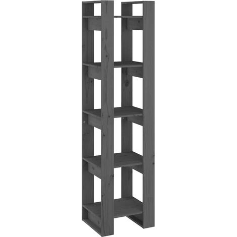 Maison Exclusive - Bücherregal/Raumteiler Grau 41x35x160 cm Massi (1/5)