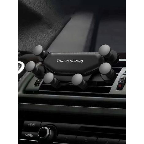 Support de téléphone pour voiture [clip amélioré anti-chute] Support de téléphone pour voiture, fixation sur grille d'aération, mains libres, compatible avec tous les véhicules.