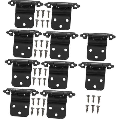 Operitacx Lot de 10 charnières à fermeture automatique pour porte de placard en métal épais, pour la maison (1/5)