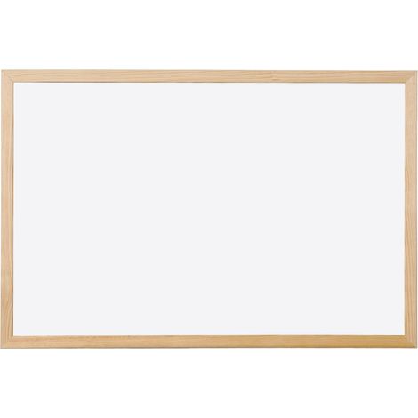 Pizarra melamina Q-connect marco madera 60 x 40 cm Blanco