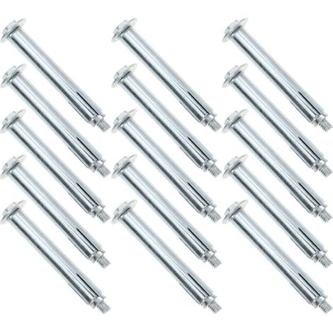 Boulons D'expansion en Fer M8 pour Routes en Béton, 15pcs, Visserie Robuste et Stable pour Fixation des Bosses de Vitesse et Ancrage Asphalte (1/5)