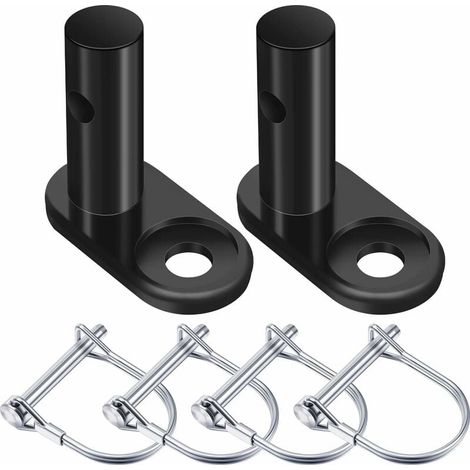 Ulisem 2 Sets Fahrradanhänger-Kupplung, Fahrradanhänger-Kupplungsverbinder, Ersatz-Stahl-Anhängerkupplungs-Montageadapter, Fahrradkupplungs-Befestigungsadapter, 6 Stück (1/5)