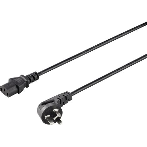 Sygonix SY-5042712 Kaltgeräte Anschlusskabel Schwarz 2.00 m
