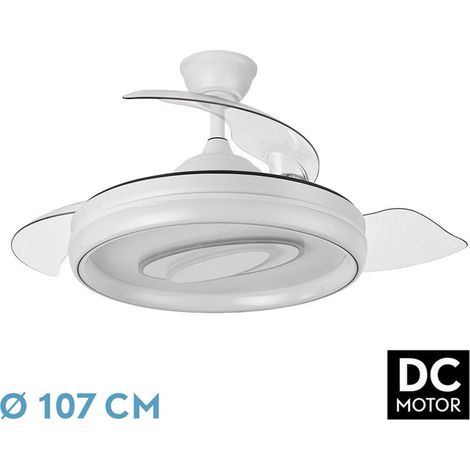 DC Deckenventilator "Maracaná" dimmbar mit Fernbedienung (57W 3CCT 5980lm) weiß