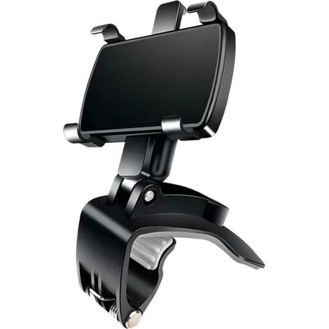 Support téléphone voiture rotatif 360° – Socle tableau de bord – Pour GPS et smartphone 4–7″ (1/5)
