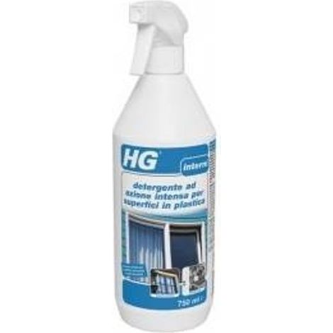 DETERGENTE AD AZIONE INTENSA PER SUPERFICI IN PLASTICA 500ML HG PULIZIA