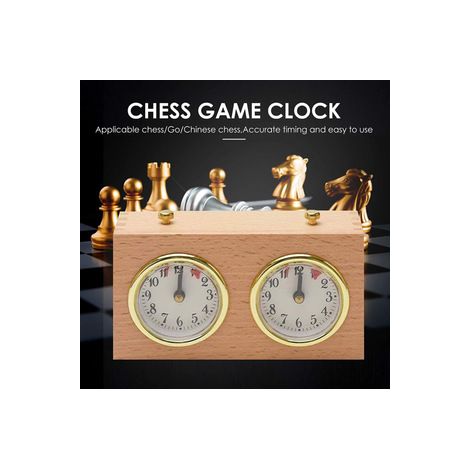 Chronomètre mécanique portable pour échecs et go – Horloge de tournoi – Parfait pour jeux de stratégie et clubs (1/5)
