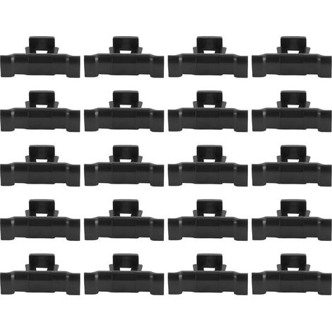 Lot de 20 clips de drainage pour panneaux solaires, guide-eau, pince de drainage 35 mm en ABS pour extérieur (1/5)