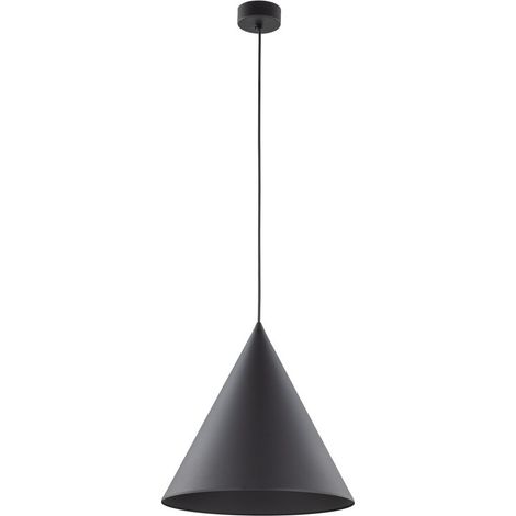 Tk Lighting Cono Nera Lampada a Sospensione 170 cm (1/5)