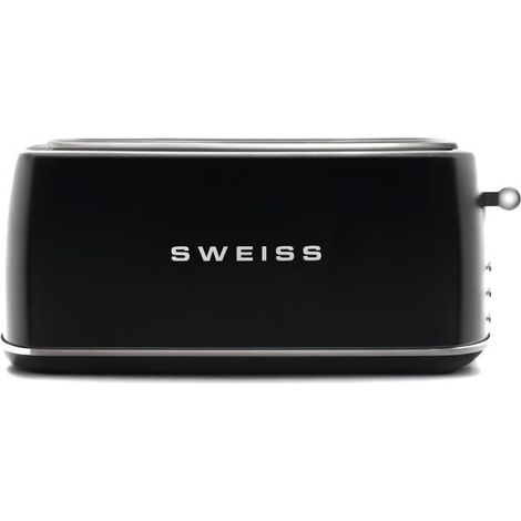 Grille-pain vintage - SWEISS - GRV9 - 2 fentes - 1500 W - Noir