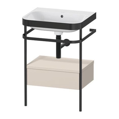 DURAVIT HP4740N8383 HappyD2+ coudé avec bride, ouverture et cache-siphon