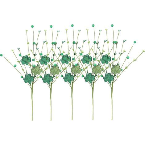 Branche florale de bâton de fausse fleur verte parfaite-Style1
