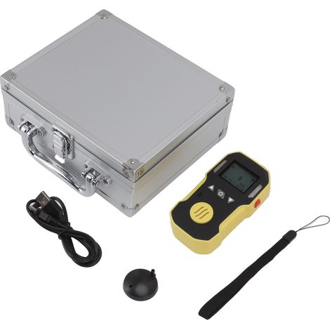 Tragbarer USB-5V-Stickoxid-Gasdetektor (0–250 ppm) mit Dreifachalarm (Ton/Licht/Vibration), Metallclip und ABS-Gehäuse (1/5)