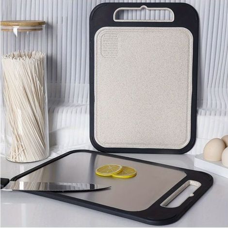 Tagliere di scongelamento bifacciale in acciaio inox 304, tagliere multifunzione in acciaio inox,accessori per la cucina (1/5)