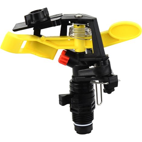 Base d'arrosage automatique en plastique avec disque pour pelouse, bassin et jardin rotation à 360°