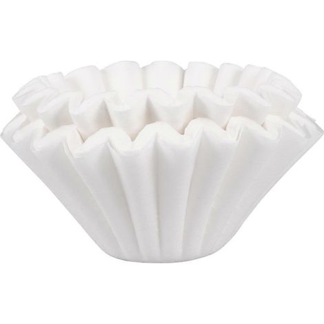 Filtres à café non blanchis pour machine à café, 100 capsules blanches (1/5)