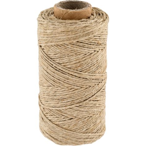 Ficelle de jute 1,5 mm 100 g 100 m Ficelle de jute pour emballage, décoration, jardinage, photos, cadeaux, loisirs créatifs (1/5)