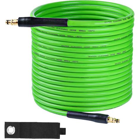 Tuyau de rechange pour nettoyeur haute pression Karcher K Series K2 K3 K4 K5 K6 K7 Connecteur rapide Vert 15 m (1/5)