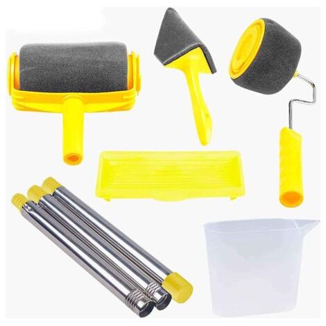 Kit de pinceaux de peinture professionnel Paint Roller Pro, ensemble d'équipement lavable DIY, kit de rouleau de peinture murale, rouleau de peinture pour la maison, les murs de bureau