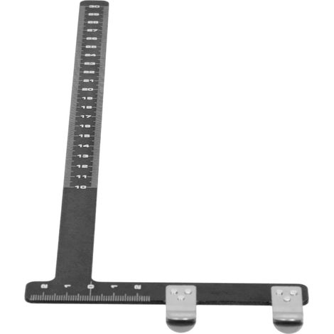 Équerre de mesure en aluminium en forme de L avec corde de réglage, outil de mesure de distance précise (1/5)