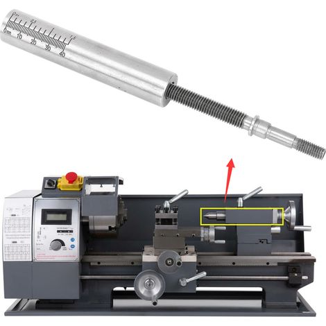 Manchon de contre-pointe conique MT2 pour mini-tours 0618. Compatible avec les modèles 710, 0618, CJ18, CJ0618A, 712, 714, 0618-3B et autres mini-tours. (1/5)