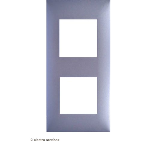 Plaque 2 postes Espace Evolution Arnould  Finition: Aluminium