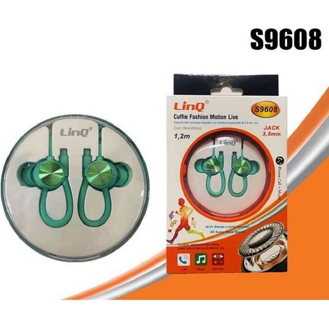 Trade Shop - S9608 Kopfhörer Kopfhörer mit Mikrofon Fashion Motion Live Sport Jack 3,5 mm 1,2 m - (1/2)