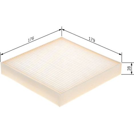 Filtre, habitacle - 1987435134 - BOSCH (1/5)