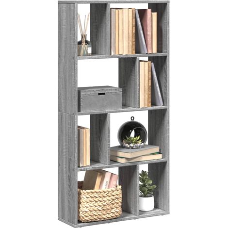 Bookcase Grey Sonoma 60x20x120 cm Engineered Wood vidaXL (1/5)