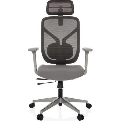 [GEBRAUCHT] B-Ware Hjh Office Bürostuhl Chefsessel Cassilis W Netzstoff Grau Drehstuhl Polyester54
