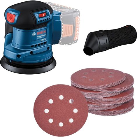 Bosch Professional GEX 18v 125mm Random Orbit Sander Brushless + 50 Sheets