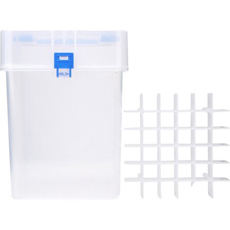 Étui de rangement portable pour feutres et marqueurs, boîte transparente étanche en plastique, organisateur de stylos avec 36 emplacements, protection contre l'humidité, idéal pour artistes et bureau. (1/5)