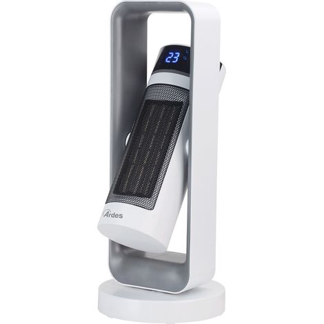 Ardes OBLIVION AR4P20 Keramik-Turmheizlüfter, 2 Leistungsstufen (Eco und Comfort), mit Touch-Bedienfeld, Weiß