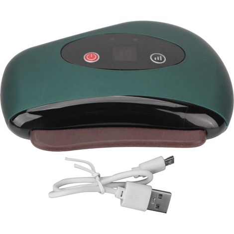Appareil de Gua Sha Vibrant Chauffant 9 Niveaux, Aiguille de Pierre Compresse Chaude pour Massage des Méridiens, Outil Léger Rouge (1/5)