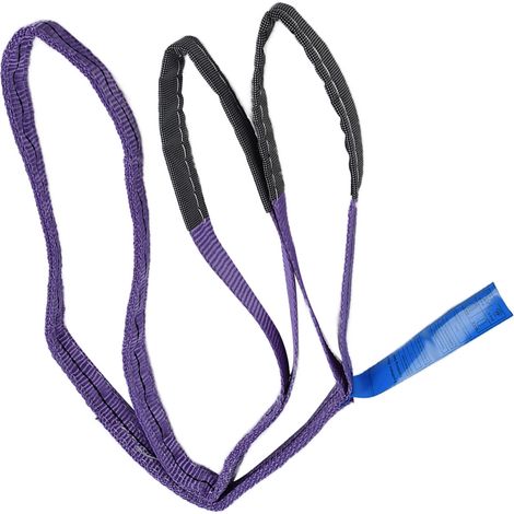 Élingues de levage, sangles robustes, capacité de charge de 1 tonne, polyester haute résistance, sangle plate colorée (3 mètres (9,84 pieds))