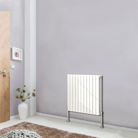 NRG Designer Radiator Flat Panel White Central Heating Rads Horizontal 600x748mm Double (1/5)